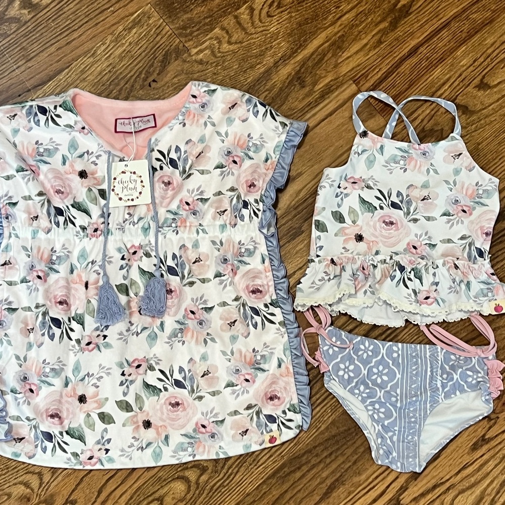 Cheeky Plum Swim and Coverup